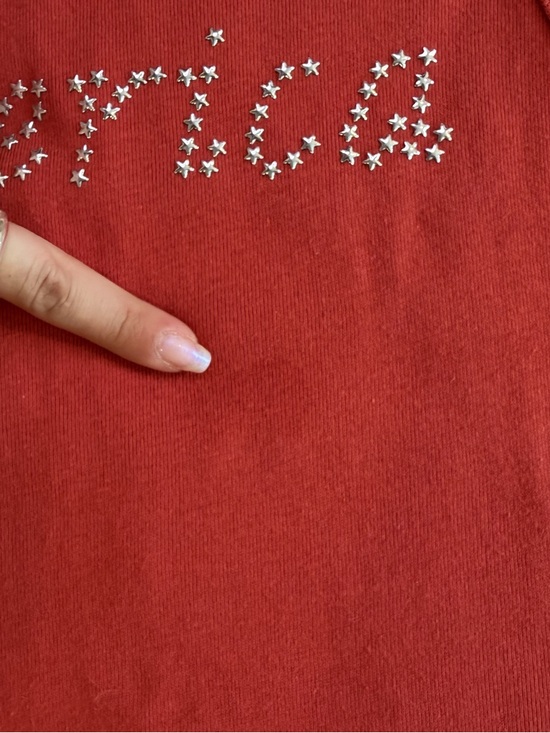 Grayson Threads Red Tank with Rhinestone 'America' Script - Picture 4 of 4